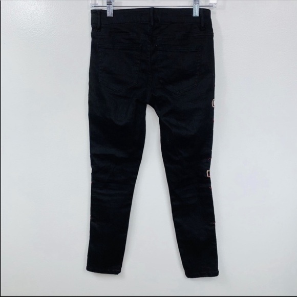 Forever 21 Black Aztec Print Skinny Jeans - Picture 3 of 9